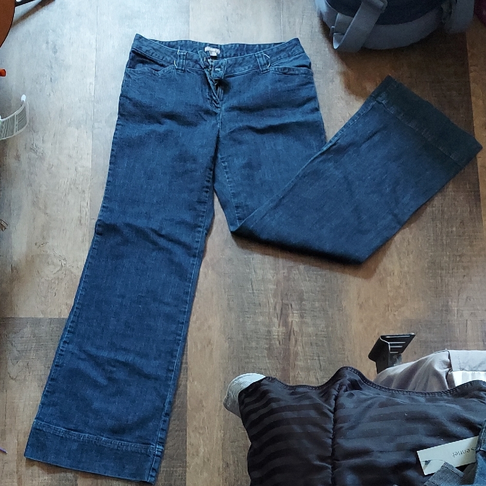 J. Jill Dark Blue Flare Jeans